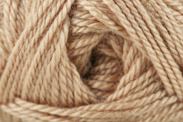 Knitting yarn texture, close up