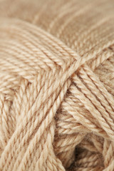 Knitting yarn texture, close up