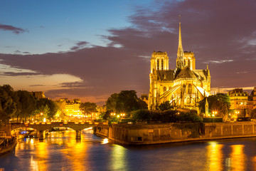 Fototapeta na wymiar Notre Dame Cathedral Paris