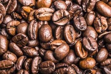 Coffee beans background