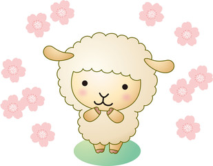 桜と羊