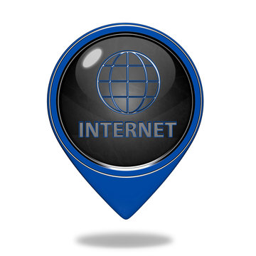 inernet pointer icon on white background