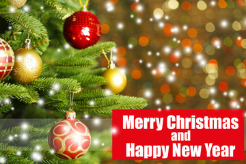 Decorated Christmas tree