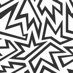 monochrome foliage seamless pattern