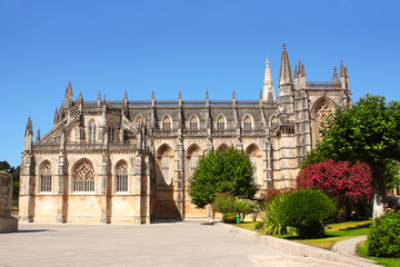 Fototapeta na wymiar Dominican monastery in Batalha, Portugal