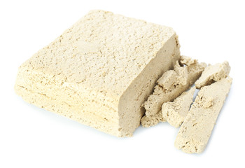 Sunflower halva isolated on  white background