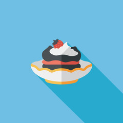 cake flat icon with long shadow,eps10