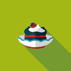 cake flat icon with long shadow,eps10