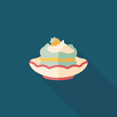 cake flat icon with long shadow,eps10