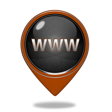 www pointer icon on white background