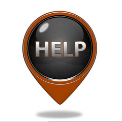 help pointer icon on white background