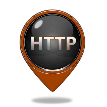 http pointer icon on white background