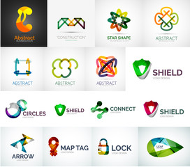 Abstract company logo vector collection