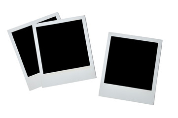 Blank photoframe over white