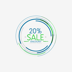 Minimal line design shopping stamps, sale