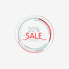 Minimal line design shopping stamps, sale