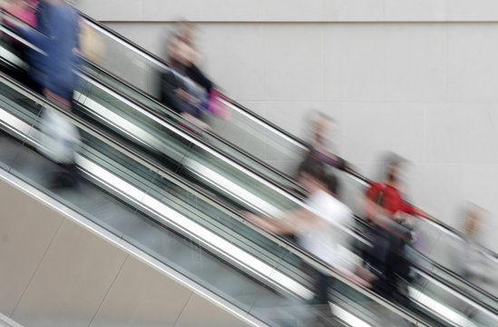 People On Escalator