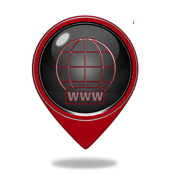 www pointer icon on white background