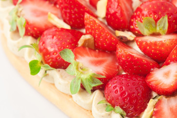 dessert with strawberry