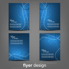 Set of business flyer template, corporate banner, cover design 