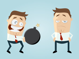 bombe schenken business mann