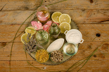 Natural cosmetics assorment