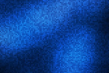 abstract square polka dots on blue background
