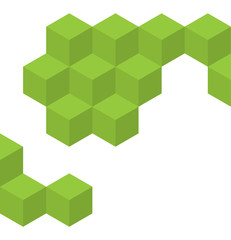 Obraz premium A vector background of geometric cubes