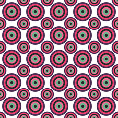 A retro seamless circular pattern