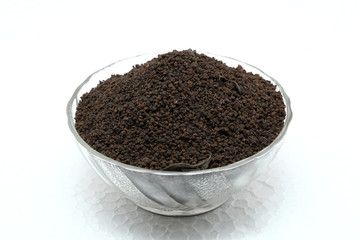 dry tea on a white background