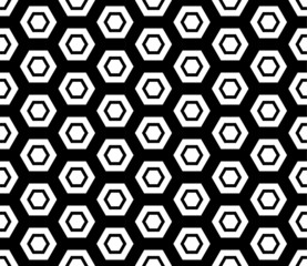 Seamless Hexagonal Vector Background