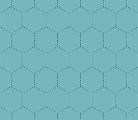 A seamless hexagonal vector background