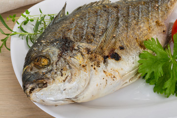 Grilled dorado