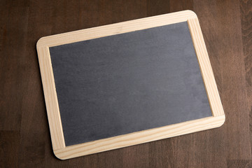 Writing tablet on a brown background