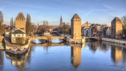 Ponts Couverts in Strasbourg - obrazy, fototapety, plakaty