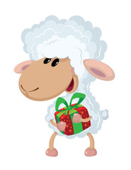 lamb and gift