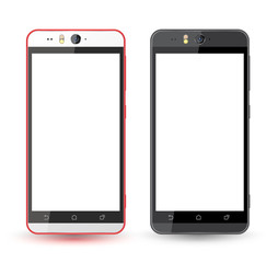 smartphone realistic set.