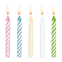 Colorful Birthday Candles