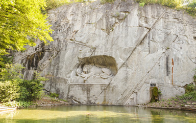 Luzern, Altstadt, Denkmal, Löwendenkmal, Sommer, Schweiz