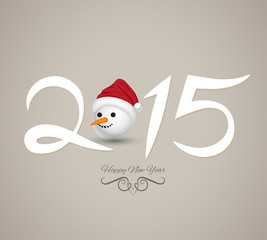 Happy new year card. Vector illustration.
