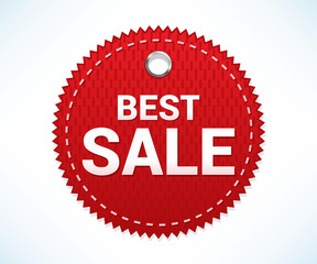 Red sale label