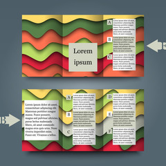 Brochure template with abstract background
