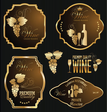Wine labels collection