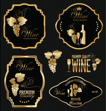 Wine labels collection