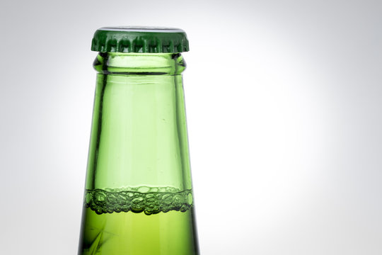 Top of Green Beer Bottle