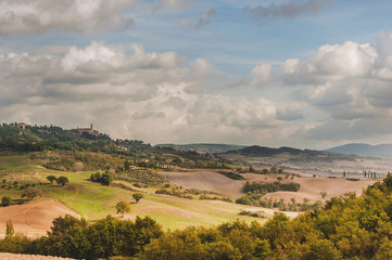 Fototapeta na wymiar Picturesque scenery of Tuscany, Italy