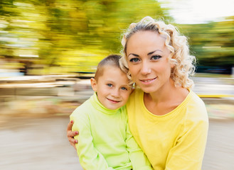 Portrait Family In carousel