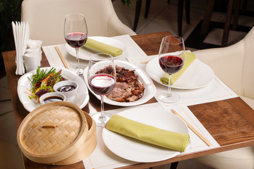 tasty roast duck with spices