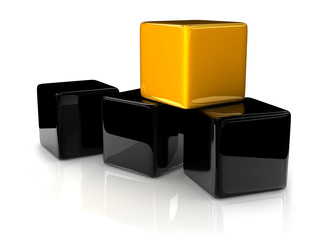 yellow cube