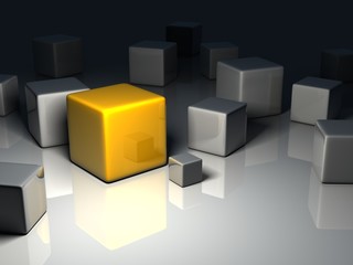 Obraz premium blue sphere